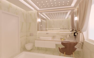 Łazienka elegancki salon