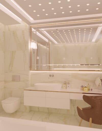 Łazienka elegancki salon