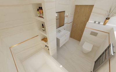 Architekt Wnętrz Warszawa ➜ Gdańsk ➜ OFERTA PROJEKTANT WNĘTRZ ➜ Mazowsze, Pomorze, Małopolska… ➜ projektant wnętrz,architekt wnętrz warszawa Łazienka połączyliśmy jasny kamień ze złotem