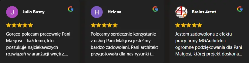 Google – recenzje klientów Mierzwińska Małgorzata - Recenzje klientów na Google - wartościowe refleksje